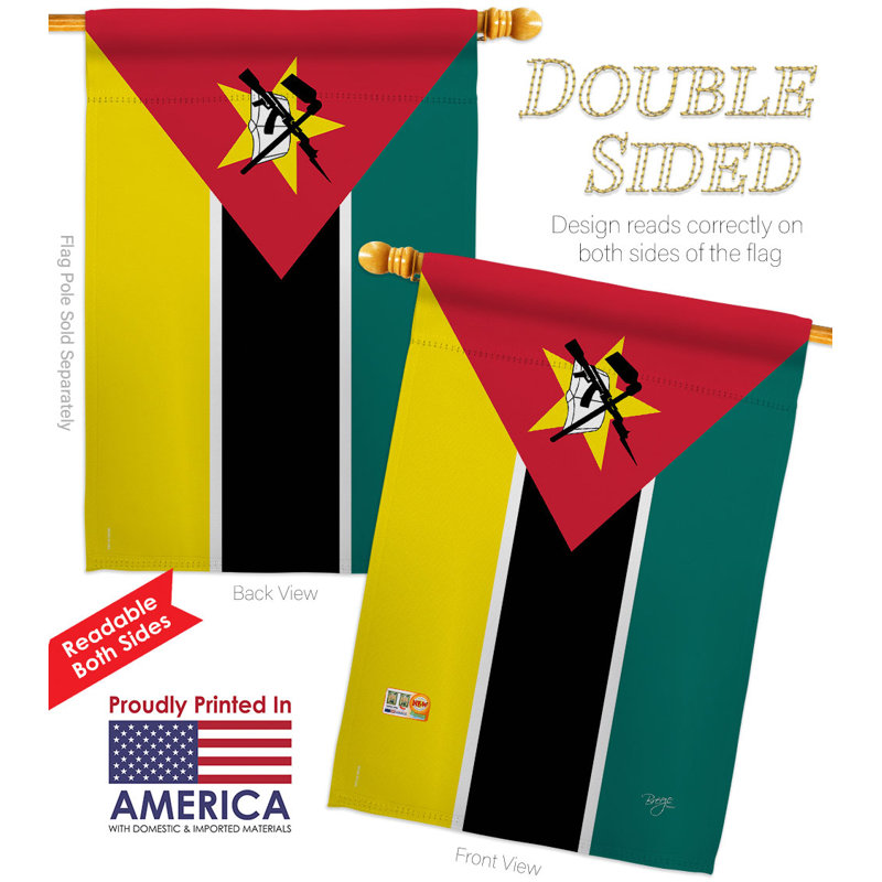 Double Sided 40'' H x 28'' W Polyester House Flag