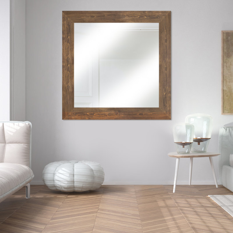 Elite Flat Mirror, Natural, 46.25" x 46.25"