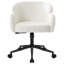 Upholstered Fabric Swivel Armchair