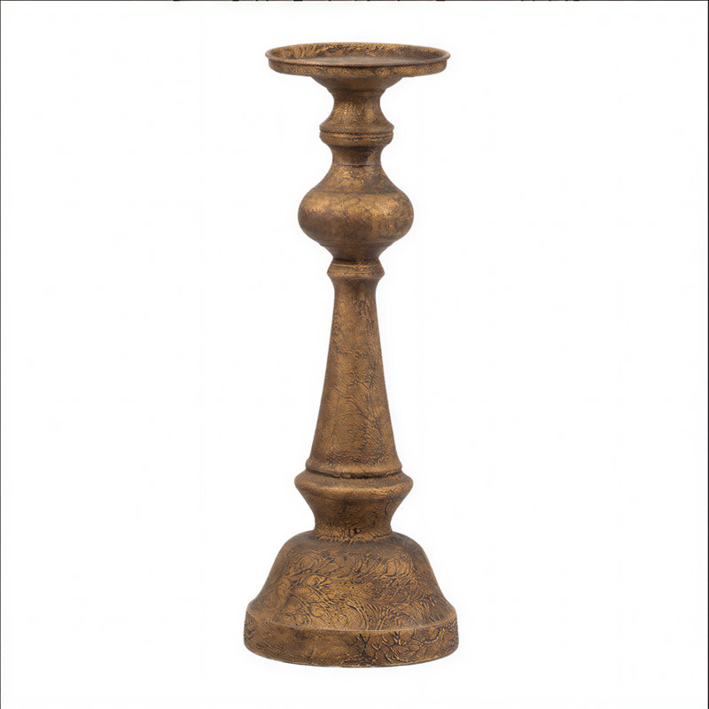 Bougeoir bronze, bougeoir pilier bronze