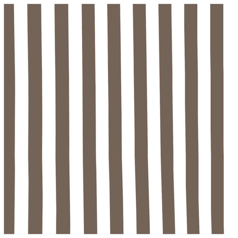 Brown Vertical Stripes Shower Curtains Extra Long, L 70 po x H 84 po