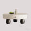 Table basse en bois avec tiroirs de rangement