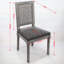 Ensemble de 2 chaises de salle à manger French Decor, dossier en rotin exquis et cadre en bois sculpté pour un décor élégant-134641817