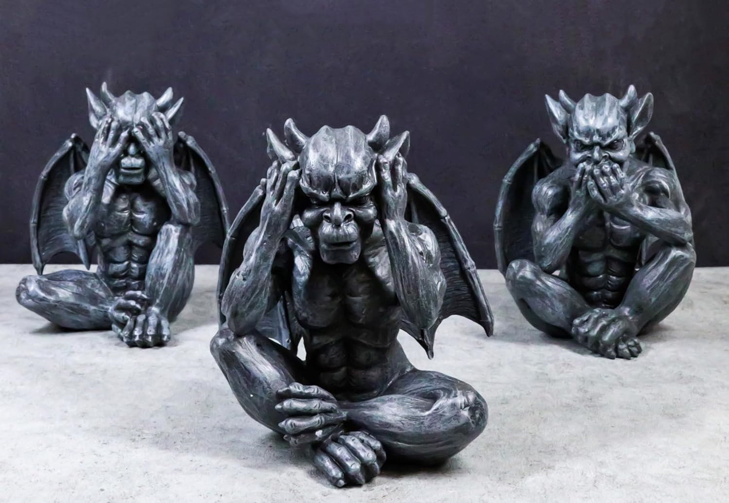 Bay Isle Home™ Amiyra Sitting Gargoyles Figurine | Wayfair
