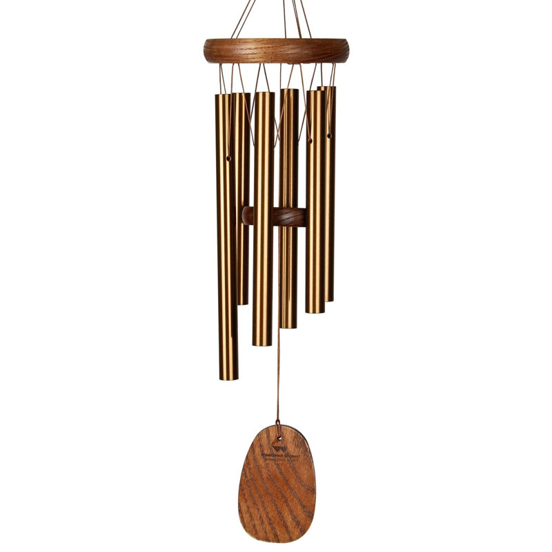 Carillon Woodstock Chimes, H 16 po x l 4 po x P 4 po, Bronze