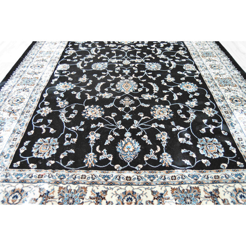 Tapis noir / beige Dartford, Tapis de couloir : 2 pi 6 po x 8 pi 2 po