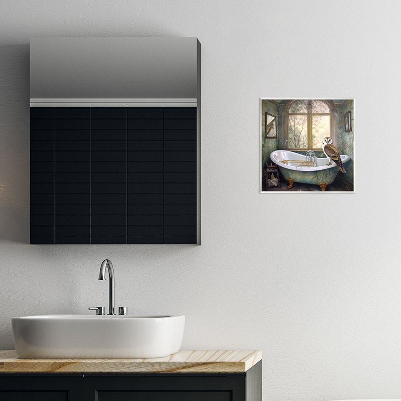 Plaque murale Bathtime Paisley