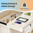 51.3" H 7-Drawer Tall Dresser with RGB LED Lights & Built-in Charging Station, White Chest of Drawers for Bedroom with Locking Top-590201436