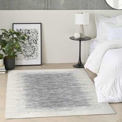 Abstract Machine Made Area Rug