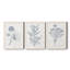 Indigo Botany Study IV - Ensemble de 3 peintures sur toile encadrées-116087745-116087746