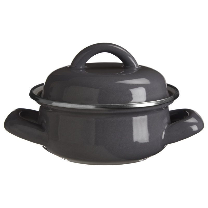 Brambly Cottage Danielburnham 0.4L Aluminum Round Casserole, Grey