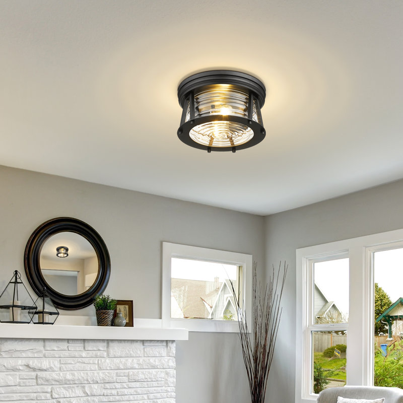 Plafonnier encastré 2 lumières Smithies, Noir mat