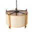 Lustre tambour 5 lumières en tissu