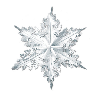 Flocon de neige de Noël métallique pour l'hiver