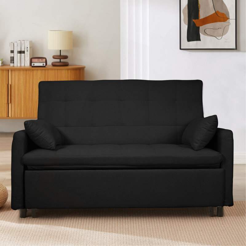 Pull-Out Sofa Bed, Black