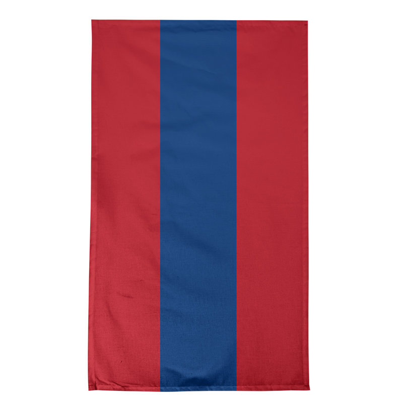 Stripe Tea Towel Kitchen Towel, Poly Twill, Red/Blue Texas Baseball