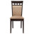 Anastin Closed Back Dining Side Chair Cappuccino-29474209