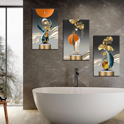 3 Piece Wrapped Canvas Wall Art