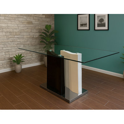 Kingsdown 63" Modern Glass Dining Table