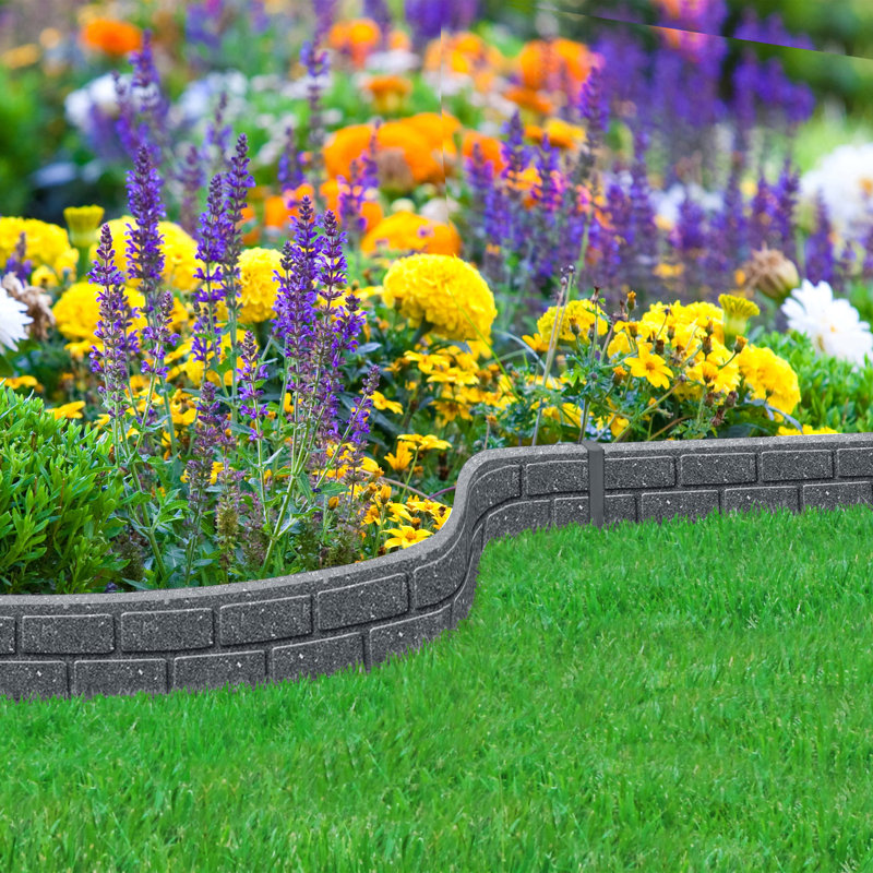 Cainen 9 cm H x 120 cm W Lawn Edging Fencing