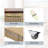 Twin Murphy Wood Bed With Charging Station,Storage Drawers,For Small Spaces,In Beige-2096322576
