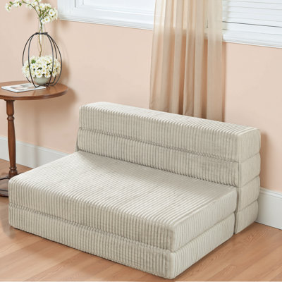 Folding Sofa Bed, Floor Sofa Couch, Convertible Sofa Bed With High Density Foam, Foldable Floor Couch Bed For Living Room, Guest Room, Bedroom