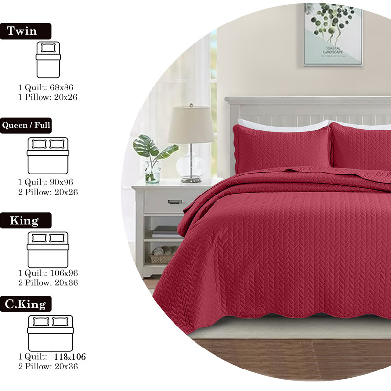 Ensemble de couvre-lit surdimensionné en microfibre estampé - Literie réversible légère et respirante avec taies décoratives