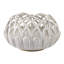 Jardinière en céramique à motif de treillis - Décoration de maison et de jardin inspirée de la faune - 7 po - blanc