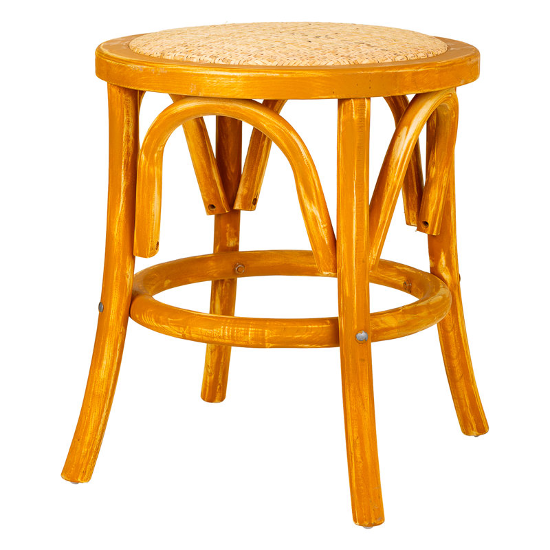 Solid + Manufactured Wood Accent Stool, Brown