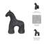 Neutral Textured Horse Decorative Object-909792035-909792037
