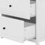 Grande armoire de rangement pour salle de bain, armoire avec deux portes et tiroirs, tablette réglable-1327562497