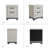 23.62" Modern White Nightstand With 2-Drawer 