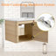 Meuble-lavabo suspendu minimaliste en chêne blanc de 61 cm (24 po) - Meuble de salle de bain de luxe