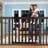 Evrin Metal Adjustable Pressure Mounted Pet Gate With Door
