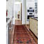 Tapis de couloir unique en laine 3 pi 8 po x 13 pi 9 po Cynia