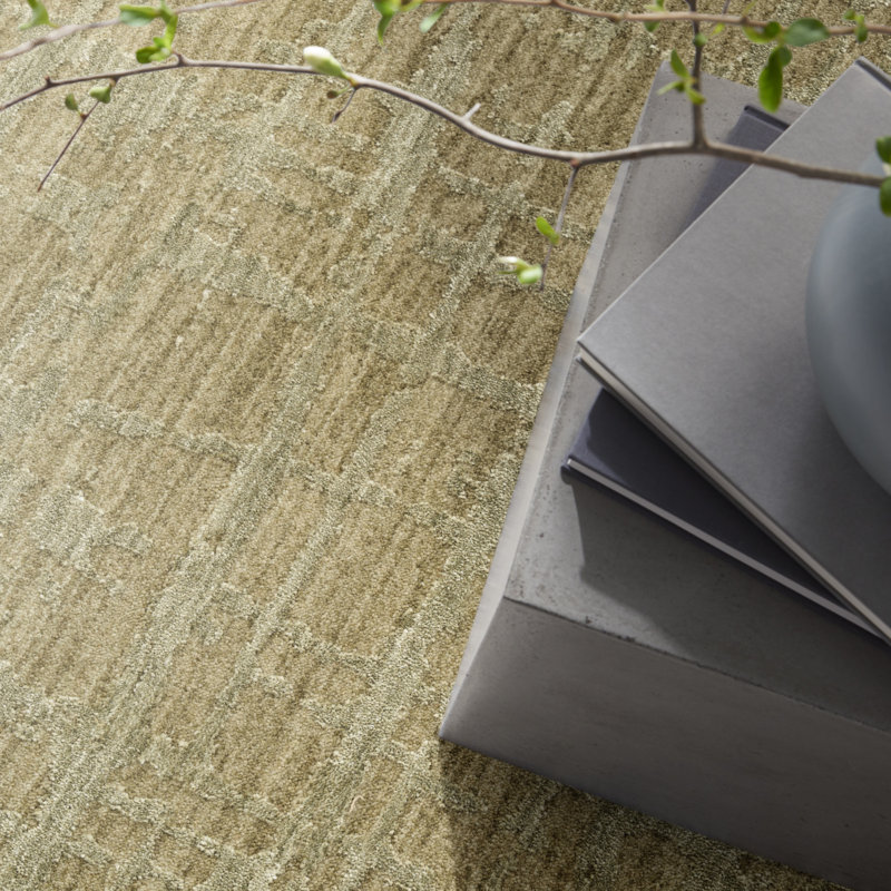 Tapis vert moderne Calvin Klein CK090 Latitude 5 pi 3 po x 7 pi 6 po,  Rectangle 5 pi 3 po x 7 pi 6 po, Vert