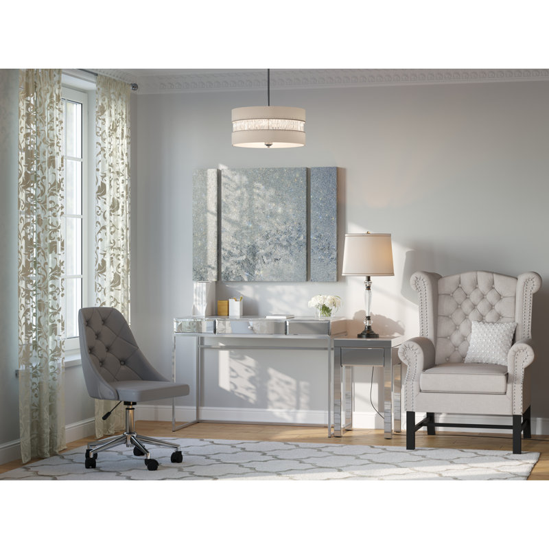 Zak 3 - Light Dimmable Drum Chandelier