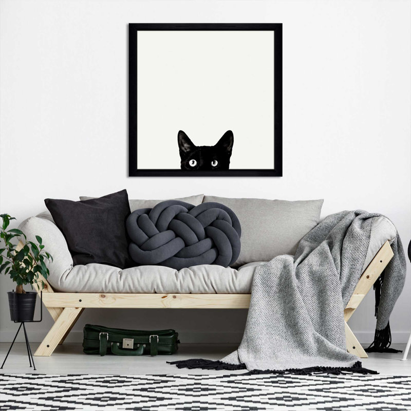 Curiosité par Jon Bertelli - photographie, Cadre noir, H 25,5 po x l 25,5 po x P 1 po