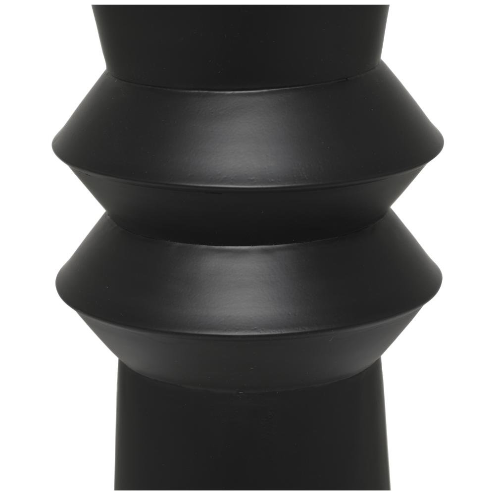 Mable Metal Floor Vase, 31.75" H x 8.3" W x 7.8" D, Black