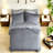 Soft 7 Piece Full Bedding Sets, Polyester Striped Modern Dorm Home