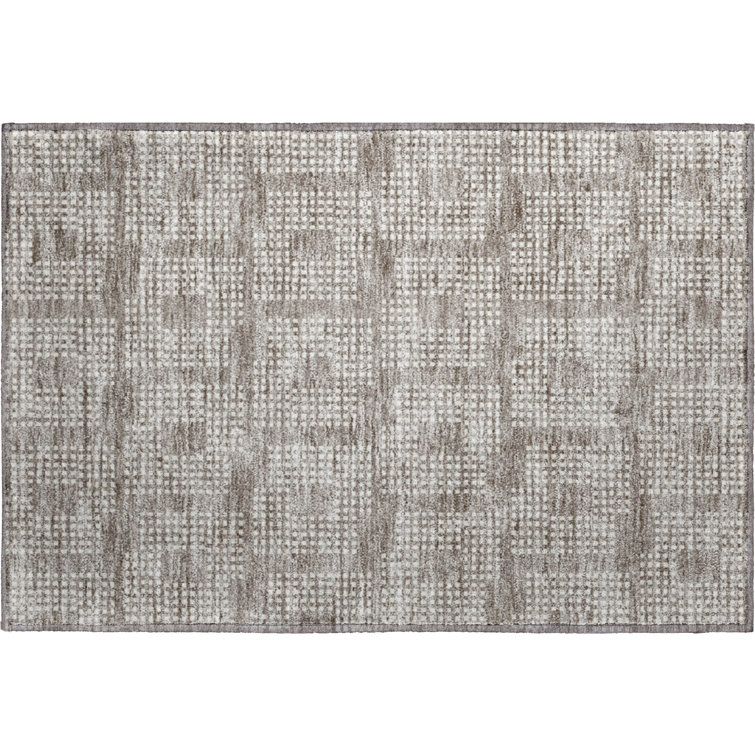 Premium Machine Washable Prisco Taupe Rug