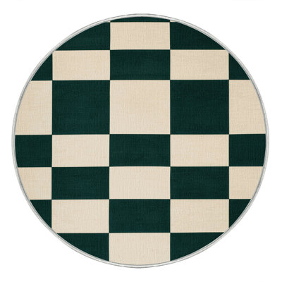 Machine Washable Botanical Brown Area Rug