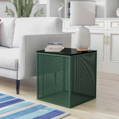 Table de bout en verre