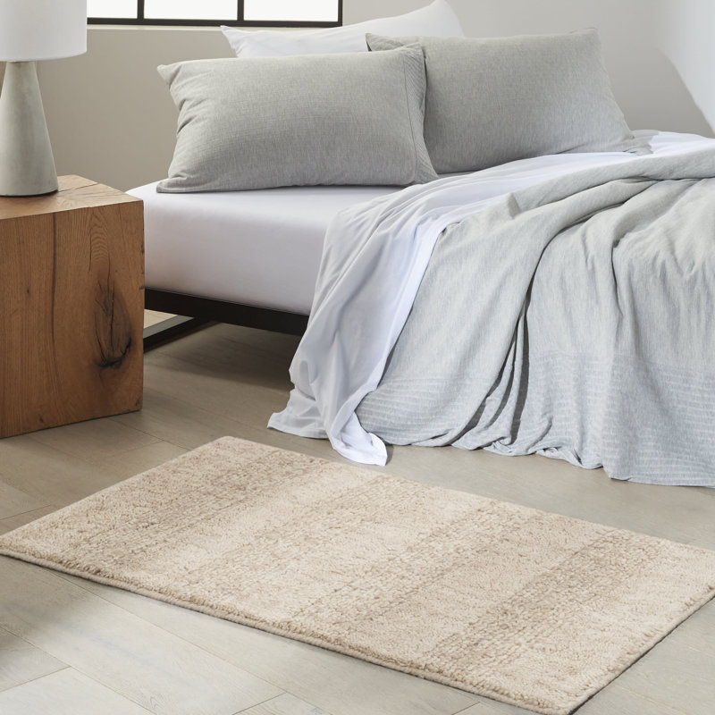 Tapis ivoire Calun Klein CK043 Spun, Rectangle 5 pi 3 po x 7 pi 3 po, Ivoire ivoire