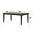 Rectangular Wooden Dining Table With Glass Top In Espresso
