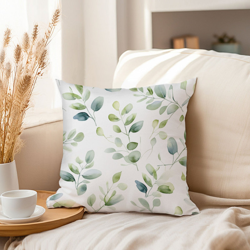 Botanical Eucalyptus Leaves Pattern Leaf XVI, 20"H x 20"W