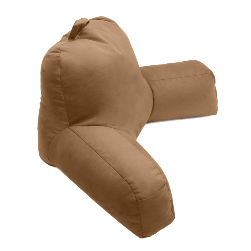 Coussin en microsuède, Brun clair