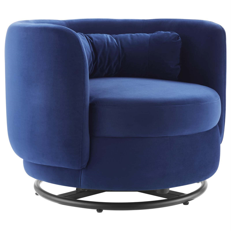 Chaise pivotante Relish Performance Velvet Performance par Modway, Velours bleu marine
