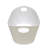 8-Gallon Capacity Laundry Basket With Handles White Plastic Multi-Functional Storage Basket, Weighs 1.5 Pounds, Rigid W/ Flexibility 1678FF83A0E84E23AEF45FB82F62D23F