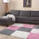Myshaggy Collection Rugs Geometric Design in Pink